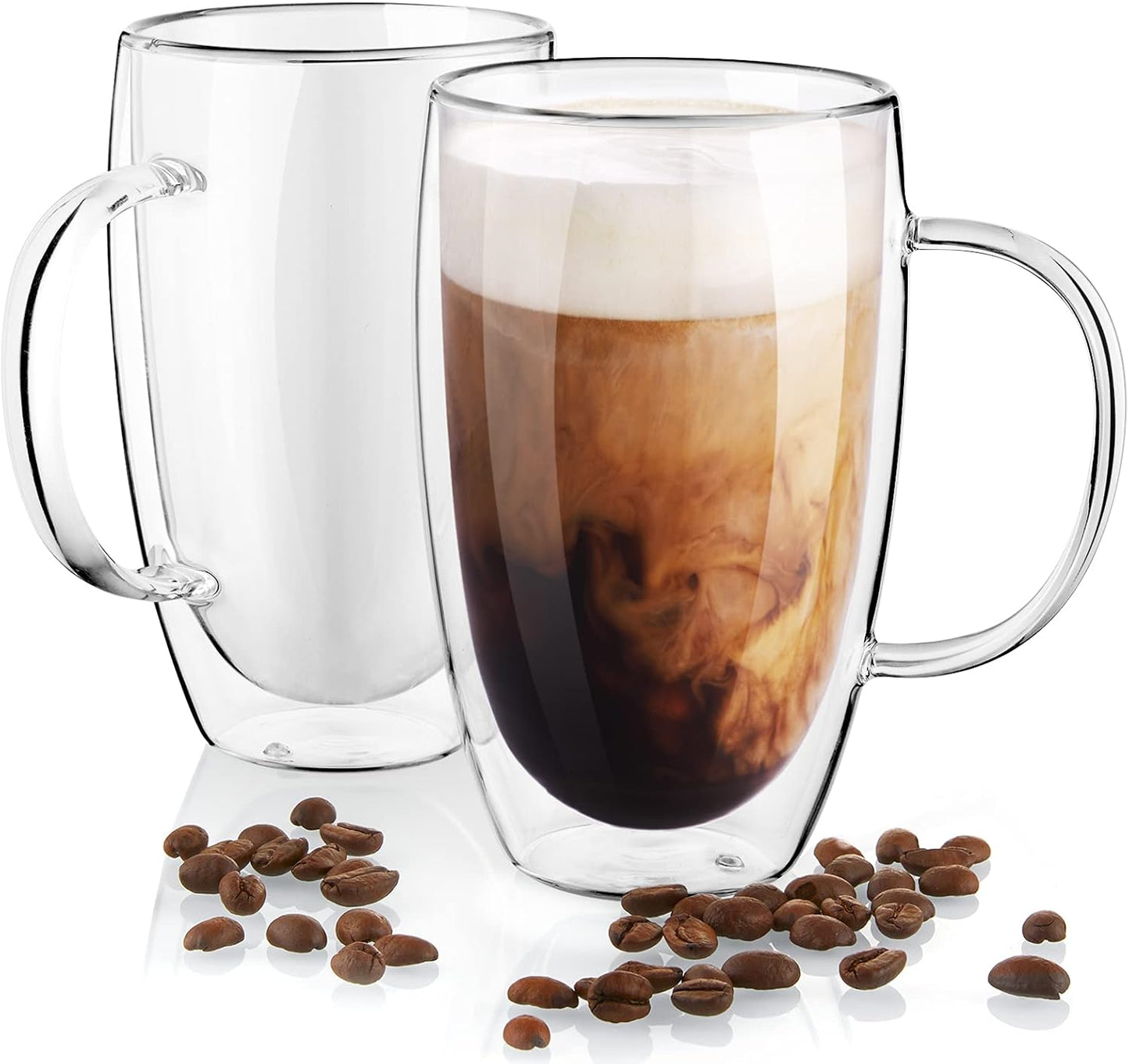 Double Wall Insulated Cup With Handle – 250ml / 350ml / 450ml