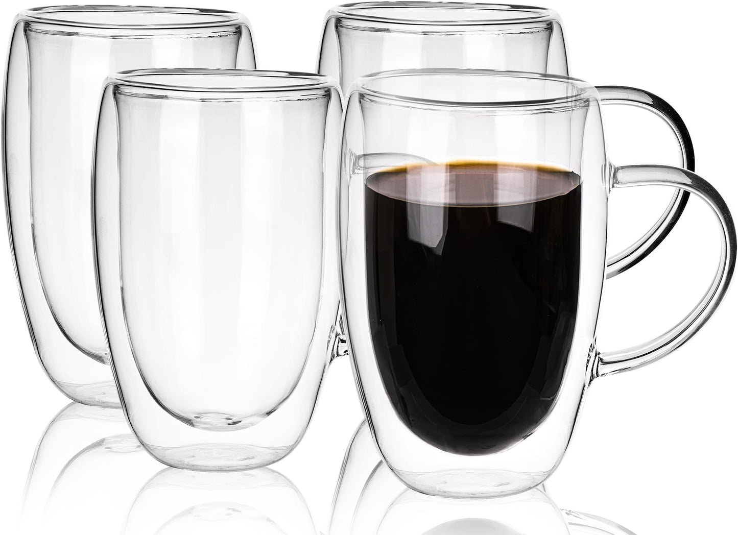 Double Wall Insulated Cup With Handle – 250ml / 350ml / 450ml