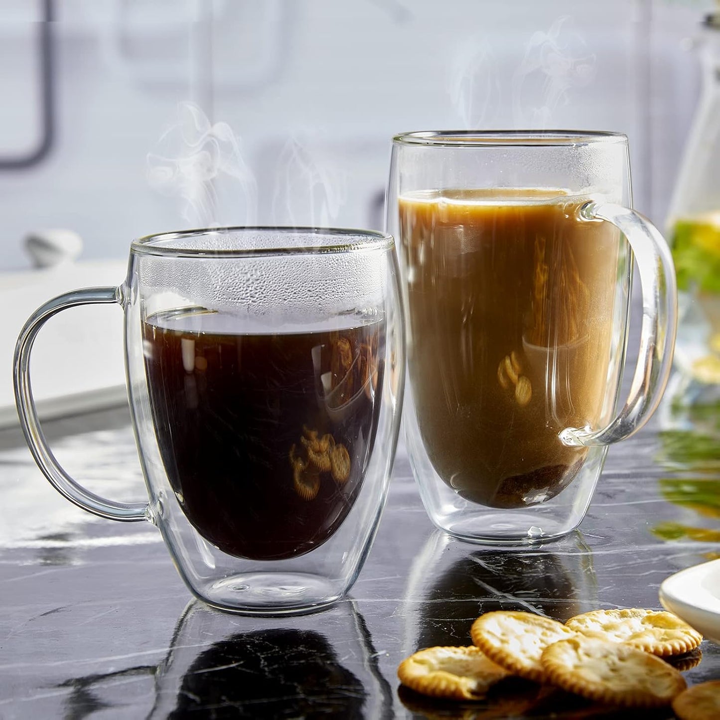 Double Wall Insulated Cup With Handle – 250ml / 350ml / 450ml