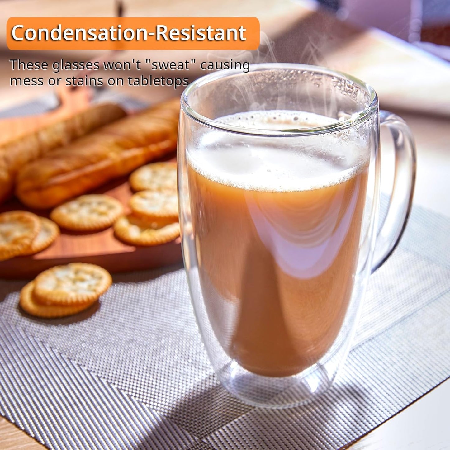 Double Wall Insulated Cup With Handle – 250ml / 350ml / 450ml