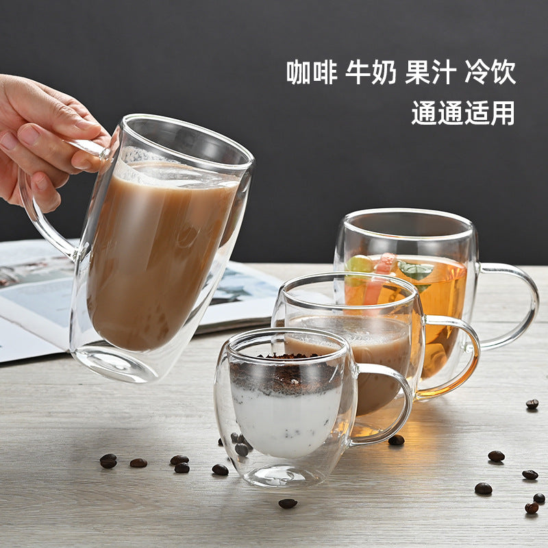 Double Wall Insulated Cup With Handle – 250ml / 350ml / 450ml