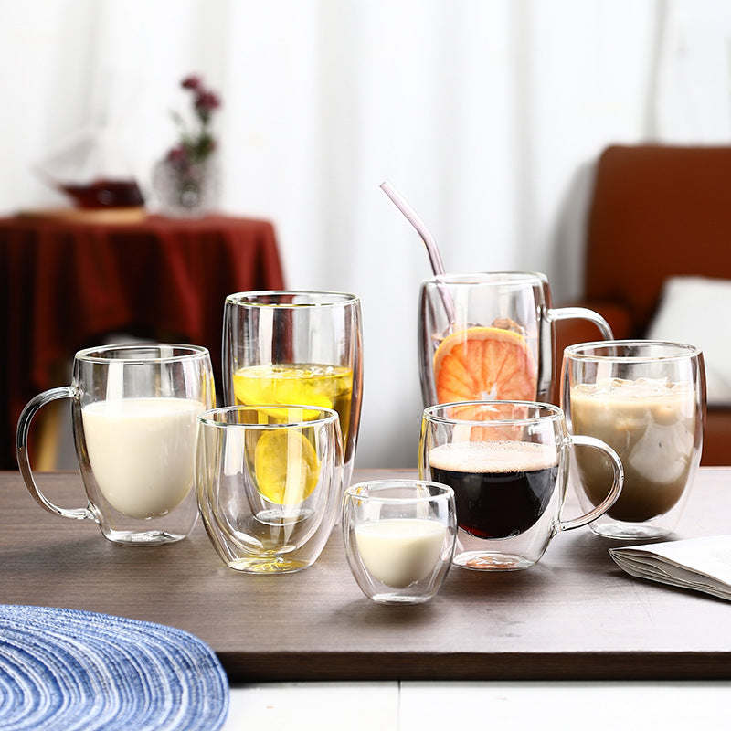Double Wall Insulated Cup With Handle – 250ml / 350ml / 450ml