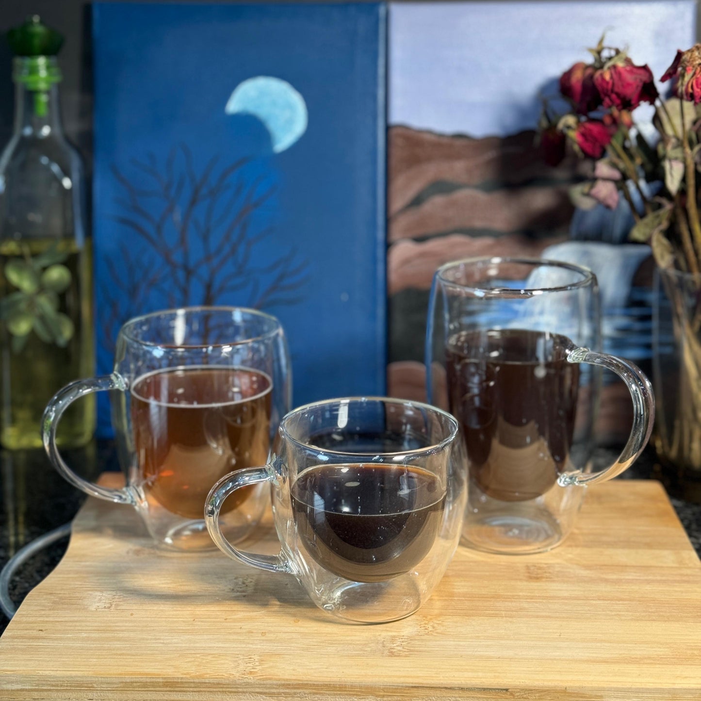 Double Wall Insulated Cup With Handle – 250ml / 350ml / 450ml