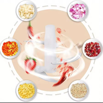 Manual Press-Type Vegetable Mincer & Cutter – 2 Litre