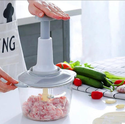 Manual Press-Type Vegetable Mincer & Cutter – 2 Litre