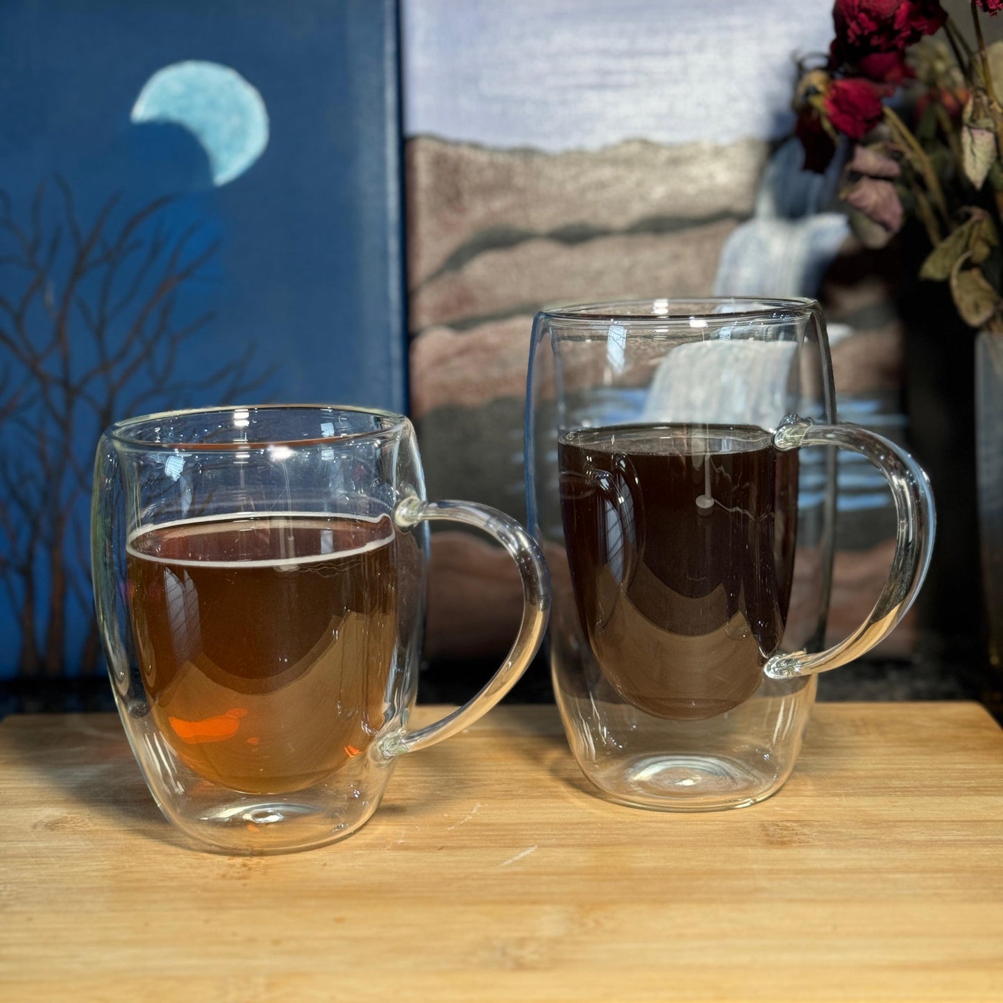 Double Wall Insulated Cup With Handle – 250ml / 350ml / 450ml