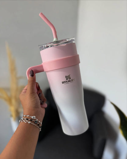 Insulated Stainless Steel Tumbler with Straw – 1.2L (40oz)