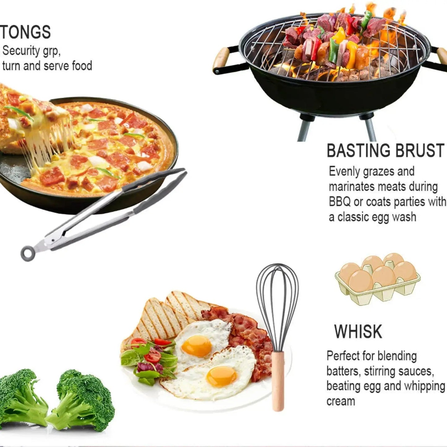 12-Piece Premium Silicone Kitchen Utensils Set – Heat-Resistant & Non-Stick Tools with Holder